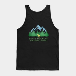 Rocky Mountain National Park Colorado Mountain Trees Moose Tank Top